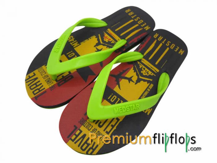 Men Belgium Pattern Flip Flops