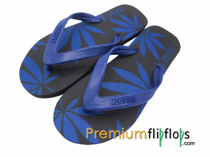 Men Cannabis Screen Flip Flops