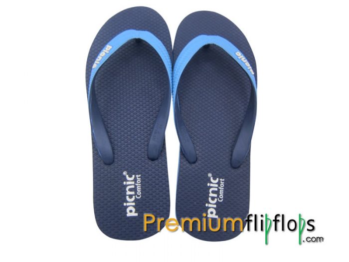 รองเท้าแตะ Picnic รุ่น Comfort สีกรมท่า-ฟ้า - Image 3