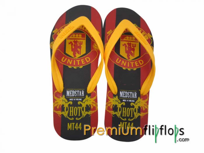 Men Club Football Print Slippers