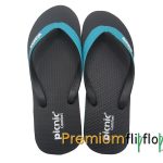 Selipar getah asli "Black Midnight, Stone Turkish" Picnic Comfort - Image 3