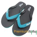Selipar getah asli "Black Midnight, Stone Turkish" Picnic Comfort
