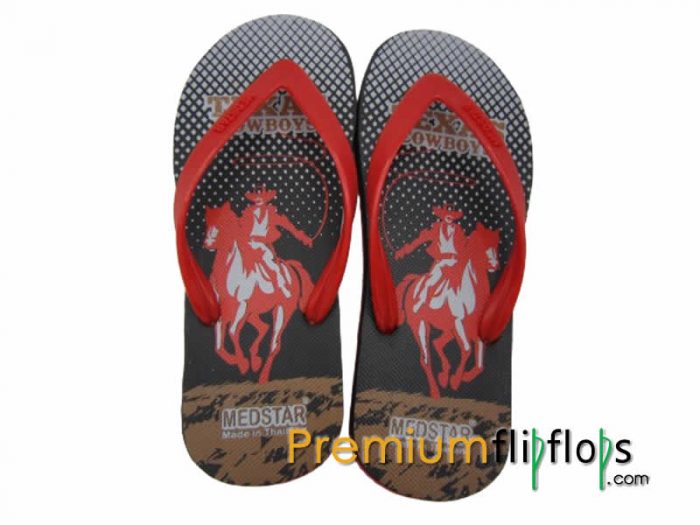 Men Cowboy Printed Slippers