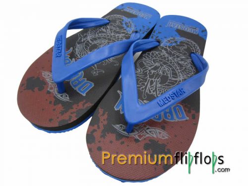 Men Dragon Art Flip Flops