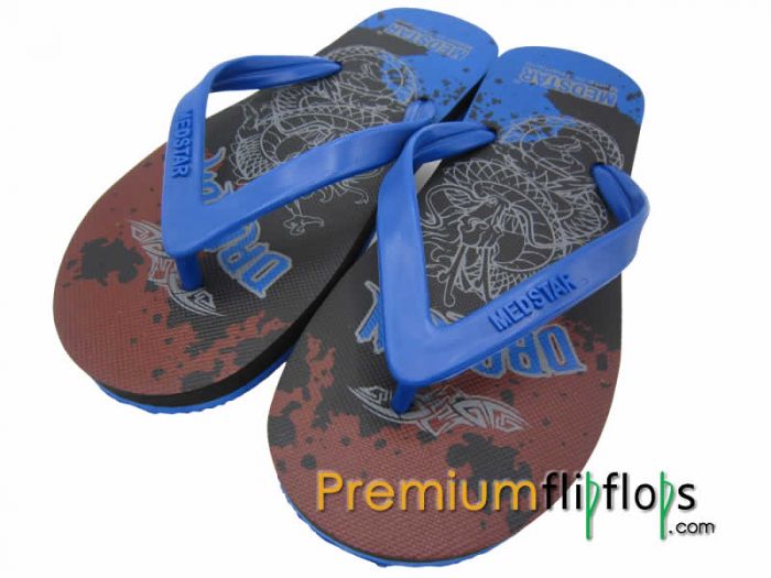 Men Dragon Art Flip Flops