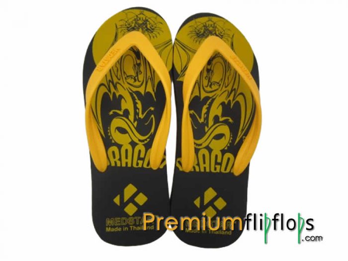 Men Dragon Printed Slippers