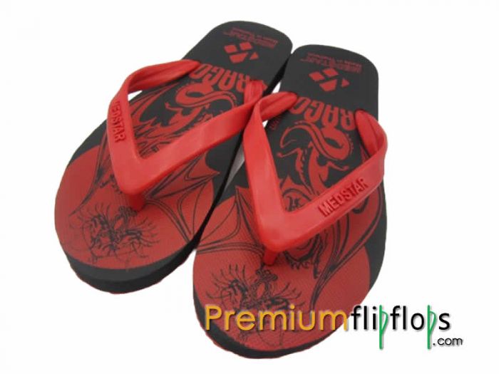 Men Dragon Unique Design Flip Flops