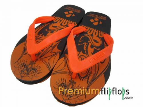 Men Exceptional Design Dragon Flip Flops