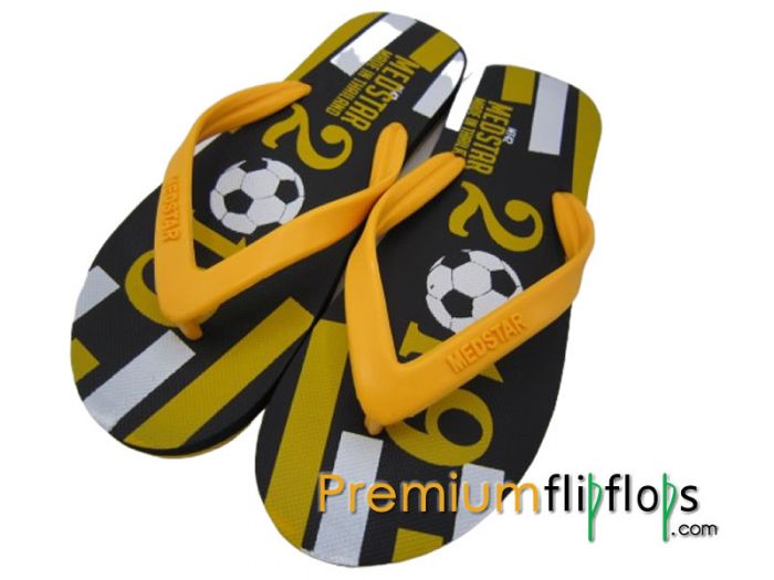 Men Football Flip Flops