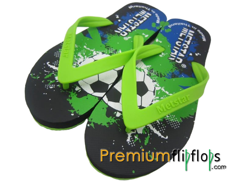 Men Football Tournament Screen Flip Flops