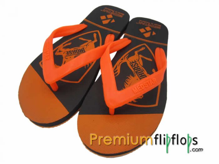 Men Galloping Horse Flip Flops