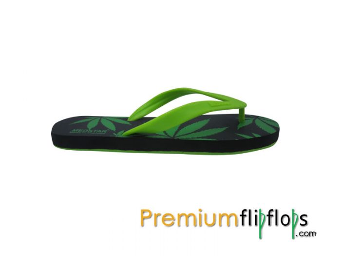 Men Genuine Rubber Hemp Silk Screen Flip Flops