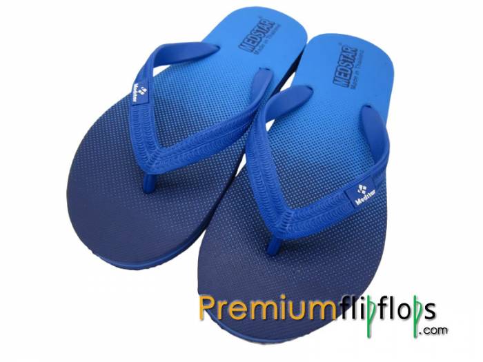 Chanclas De Caucho Natural Y Eva Impresas Con Calidad De Exportación Adhesivo De Silicona Azul -Medstar