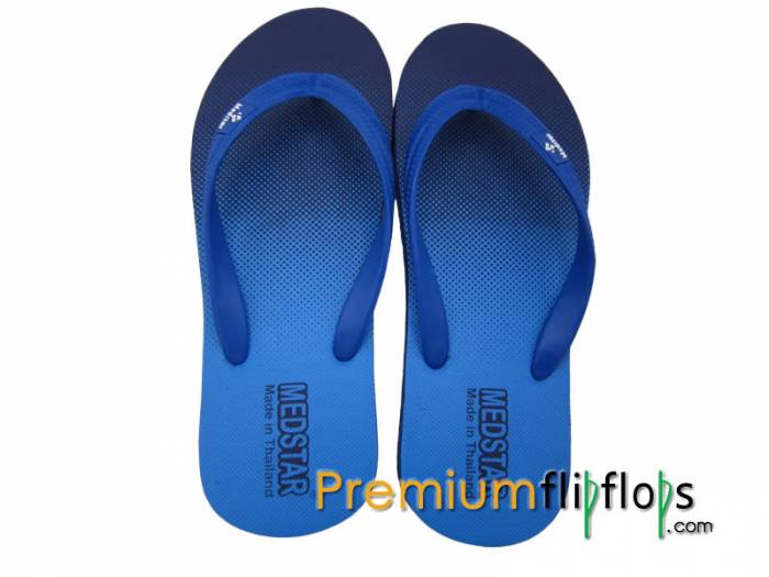 Chanclas De Caucho Natural Y Eva Impresas Con Calidad De Exportación Adhesivo De Silicona Azul -Medstar - Imagen 2