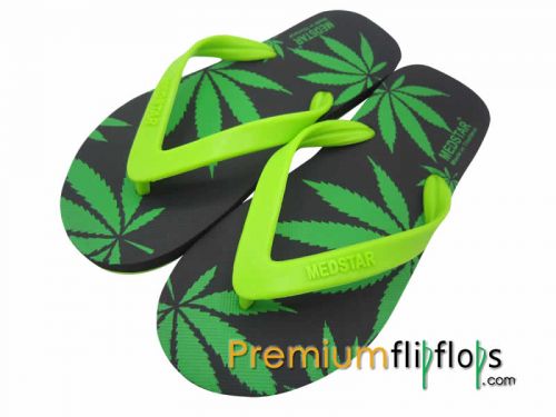 Men Hemp Silk Screen Flip Flops