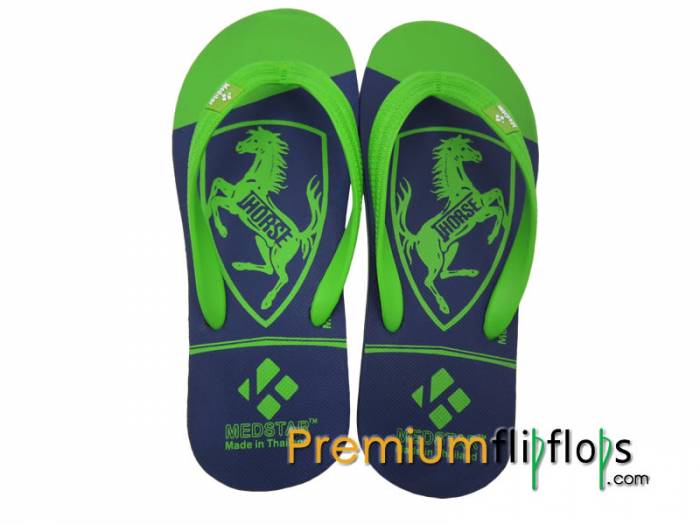 Isitika Sehhashi Elindizayo Eliphrintiwe Irabha Yemvelo Kanye Ne-Eva Flip-Flops Silicon Green -Medstar - Image 2