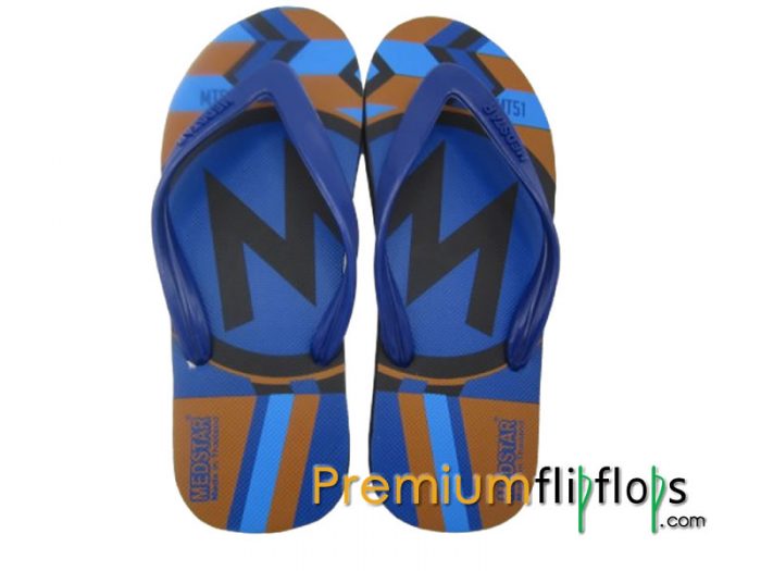 M Pattern Medstar Mt-51 Natural Rubber And Eva Flip-Flops For Men - Image 2