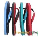 “ Formula Red，Jet Black”Picnic舒適天然橡膠人字拖鞋：圖片 6