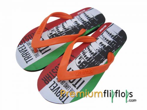 Men Pisa Tower Italy Flip Flops