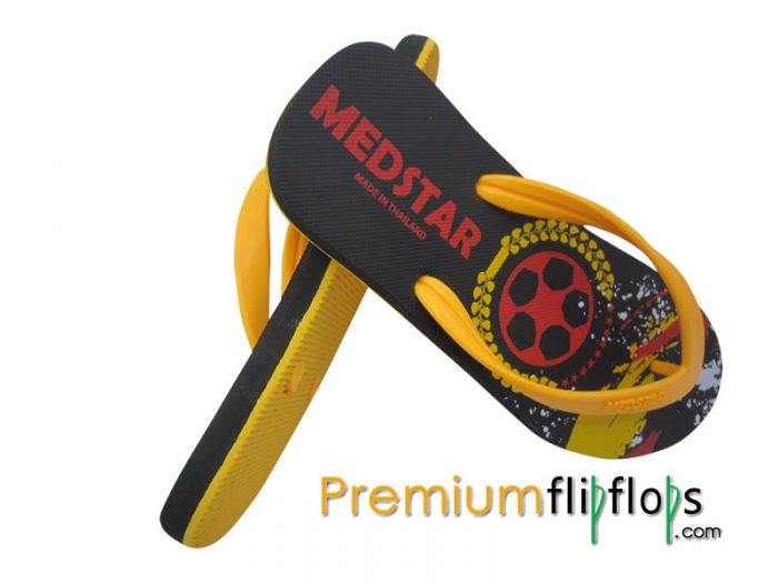 彩色泼墨 Medstar Mt-59天然橡胶和Eva人字拖鞋 - 图片 2