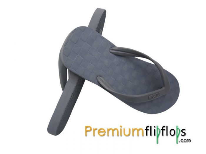 Chanclas De Hule Natural Y Eva Con Patrón Cuadrado Superior M8 Hechas A Mano - Imagen 2