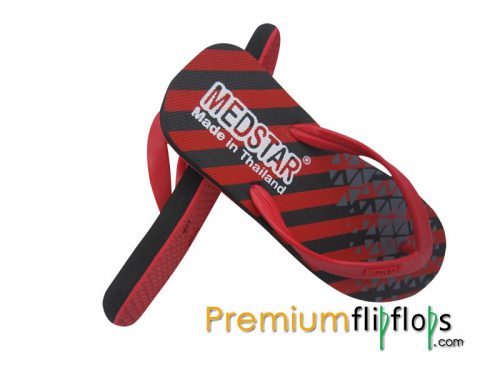 Men Rubber Stripe Pattern Flip Flops