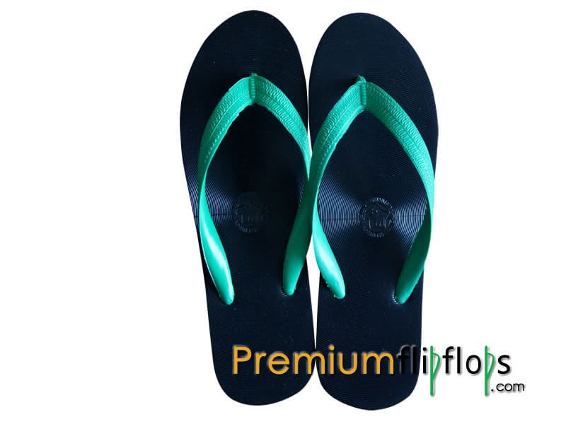 Women's Turquoise Flip Flops, 100% Natural Rubber