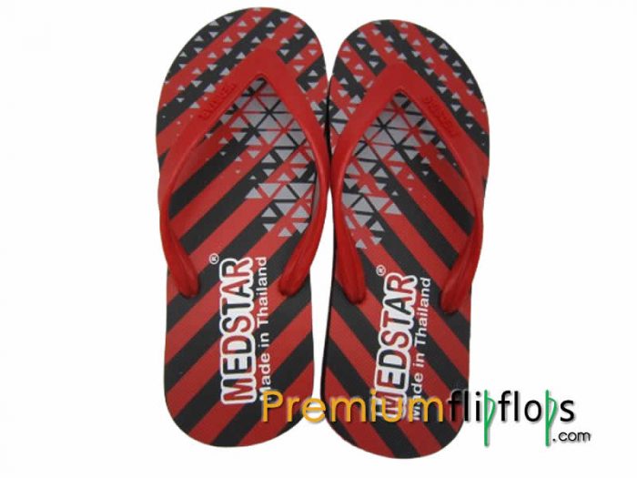 Men Stripe Pattern Slippers