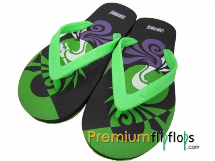 Men Stunning Silk Print Flip Flops