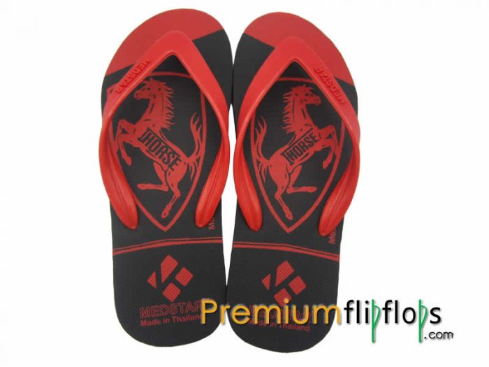 Men Wild Horse Print Slippers