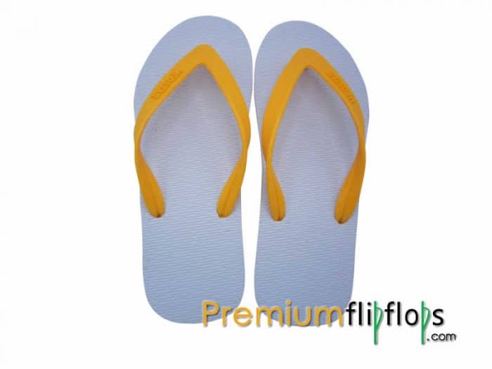 Quality Rubber Trending White Top Flip Flops