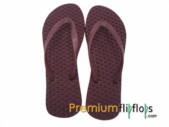 Chanclas De Acupresión Mo-L De Caucho Natural Y Eva Para Damas Maroon - Imagen 3
