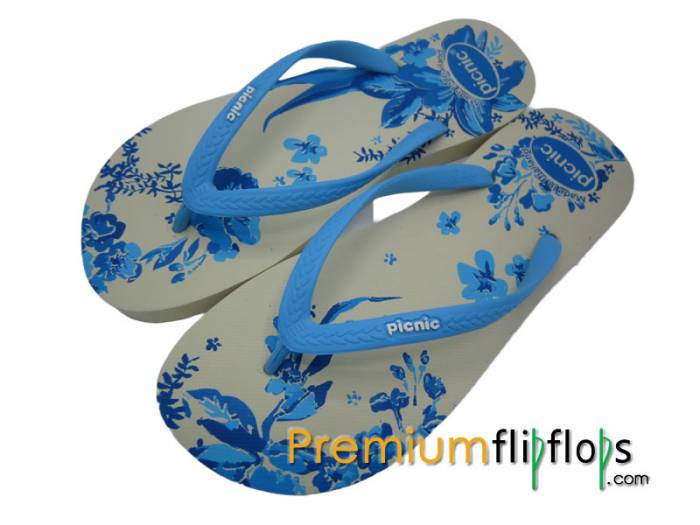Tongs Picnic Blue - Caoutchouc Naturel Et Eva Pour Un Confort Extérieur