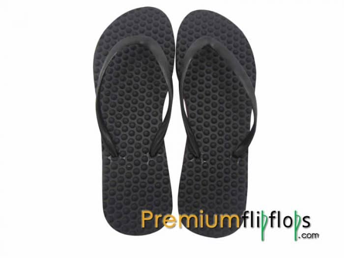 Chanclas Mujer Knob Bubble Mo-L Caucho Natural Y Eva Negro - Imagen 3