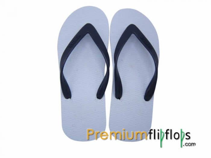 Rubber White Top Men Flip Flops