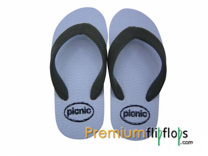 Rubber Milky White Flip Flops