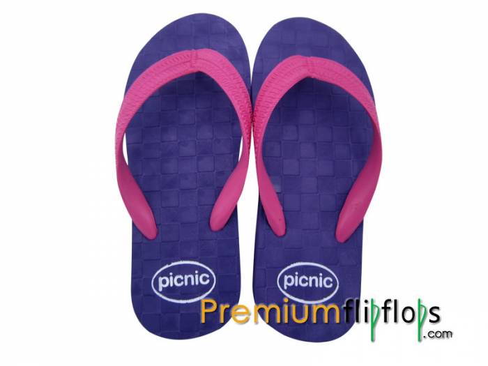 Rubber Solid Color Pattern Flip Flops