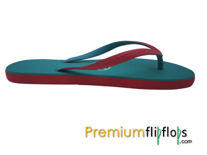 Chanclas De Goma Picnic Comfort Aqua, Rojo Persa - Imagen 4