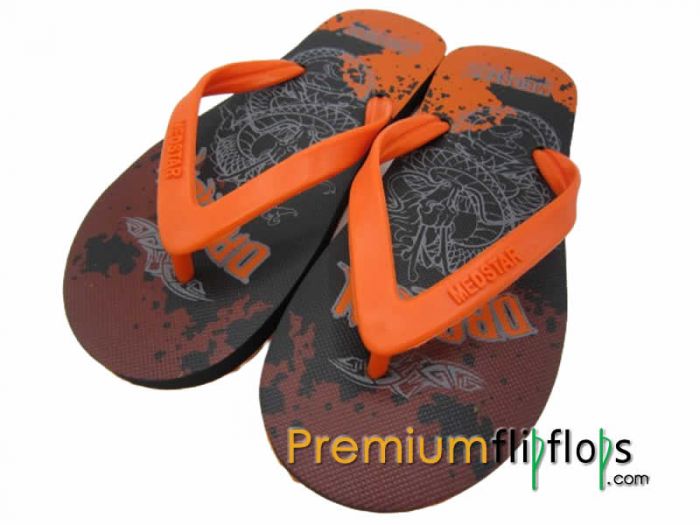 Unisex Dragon Artwork Flip Flops