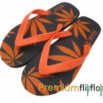 Marihuana screen print Medstar MT-56 naturgummi og EVA flip-flops