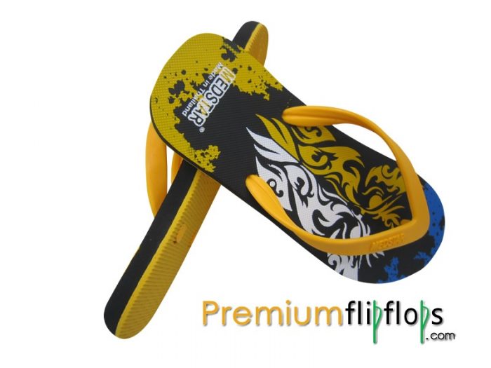 Unisex Quality Rubber Abstract Printed Flip Flops