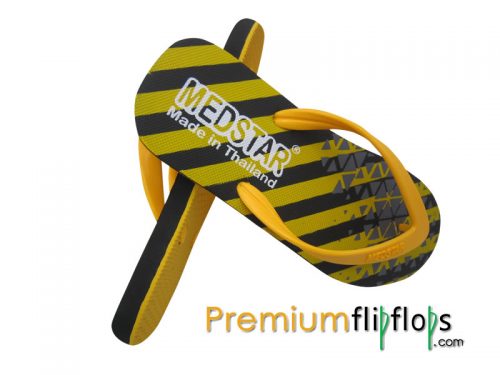 Unisex Quality Rubber Stripe Pattern Silkscreen Flip Flops