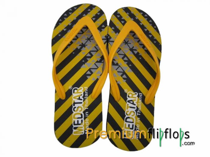 Tongs Medstar Mt-36 En Caoutchouc Naturel Et Eva Sérigraphiées À Rayures – Image 3