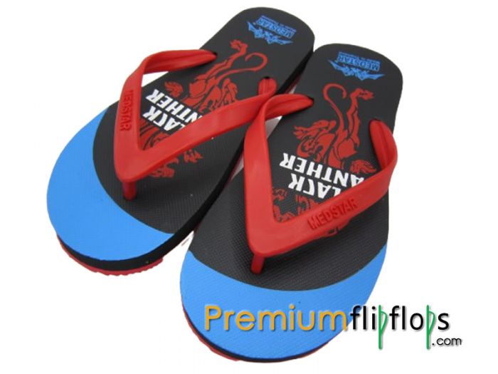 Unisex Stylish Black Panther Flip Flops