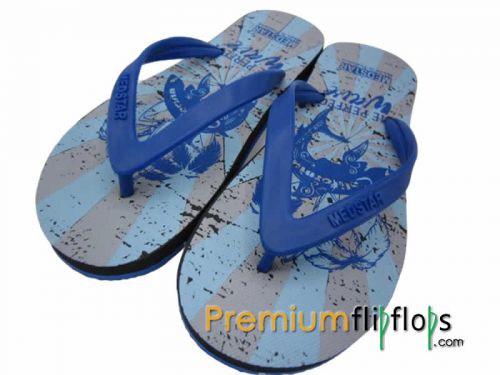 Unisex Waves Screen Flip Flops