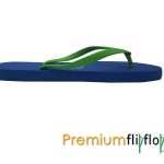 "Egyptian Blue" Picnic klassiske gummiflip-flops neonrød rem - Image 3