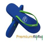 "Egyptian Blue" Picnic klassiske gummiflip-flops neonrød rem - Image 2