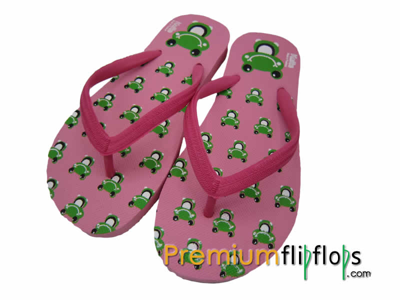 Women Cute Print Flip Flops