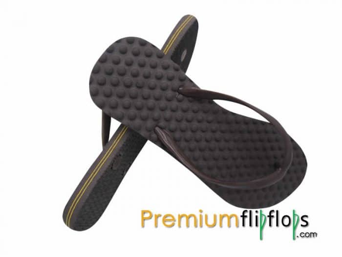 Chanclas Mujer Health Mo-L Caucho Natural Y Eva Marrón - Imagen 2